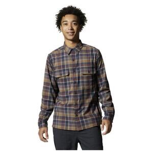 Mountain Hardwear Shirt XL CL Voyager One Long Sleeve Flannel Blue Khaki Red